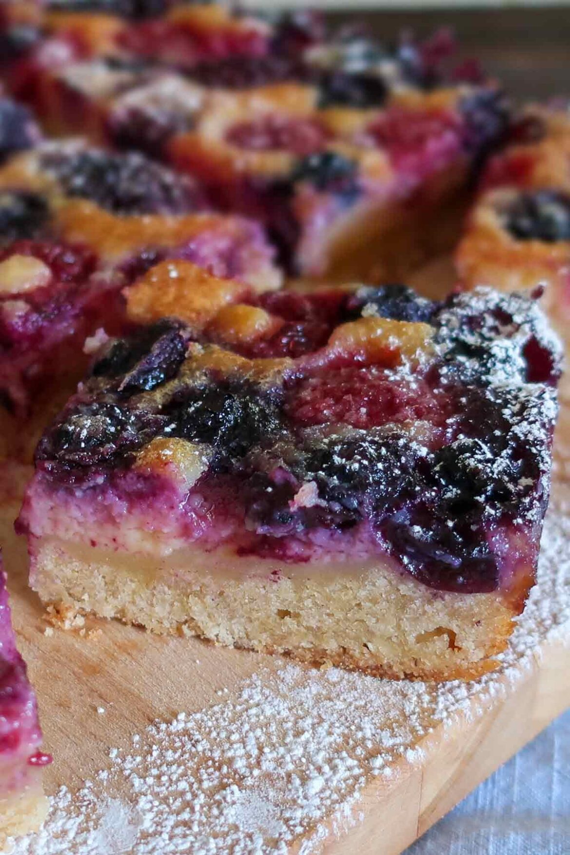 Easy Lemon Berry Pudding Cake - Gluten Free
