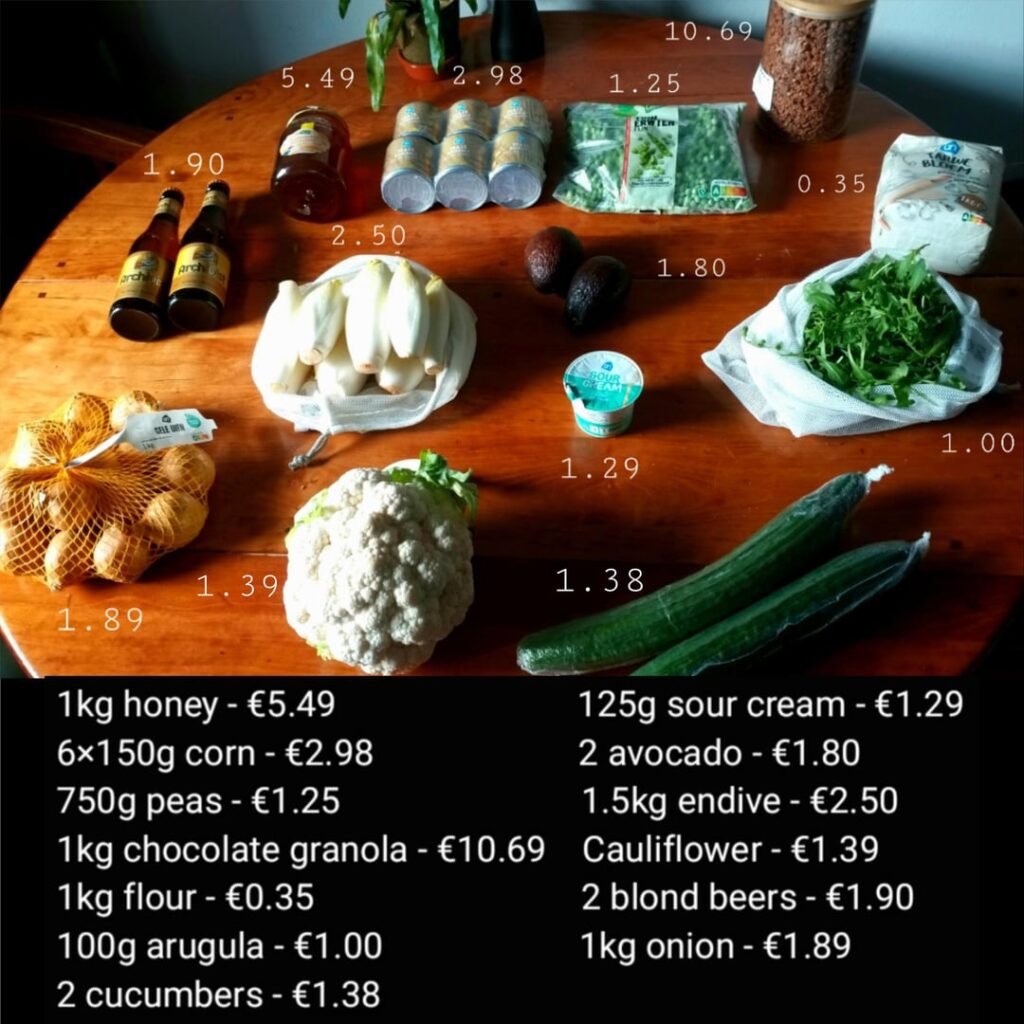 129 euro grocery hauls and freezer cleanout (plus the 22 meals/snacks we made)