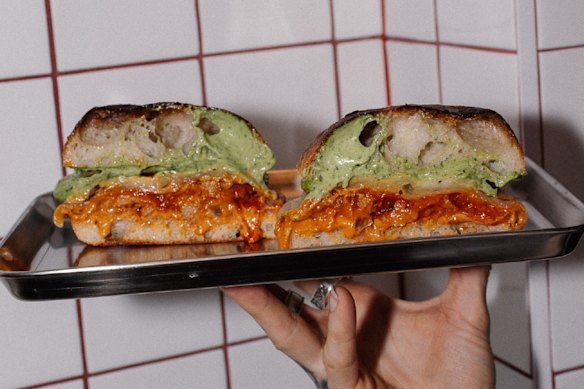 The meatball sub at Halfday Deli