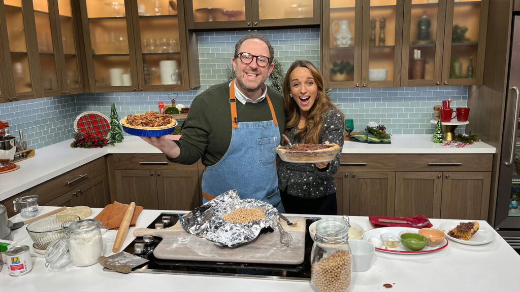 Combine Pecan and Pumpkin Pie with this revolutionary recipe