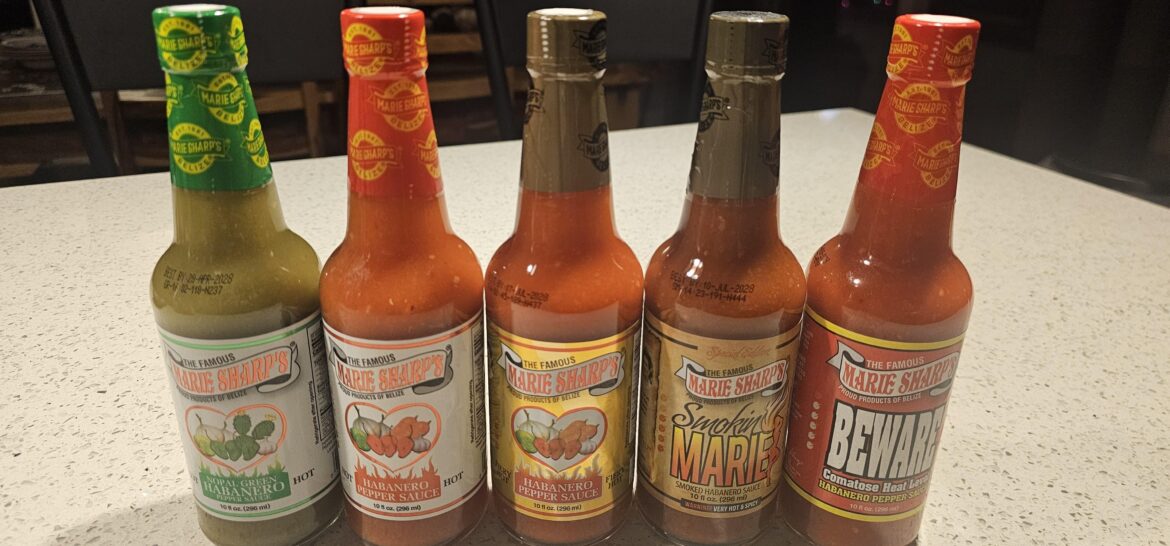 Left to right..mild to hot. What's your favorite?