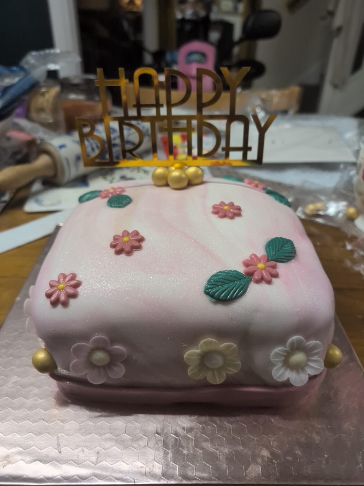 My neighbours kids birthday cake. I'm not a professional by any means and it's a little lumpy but she likes it