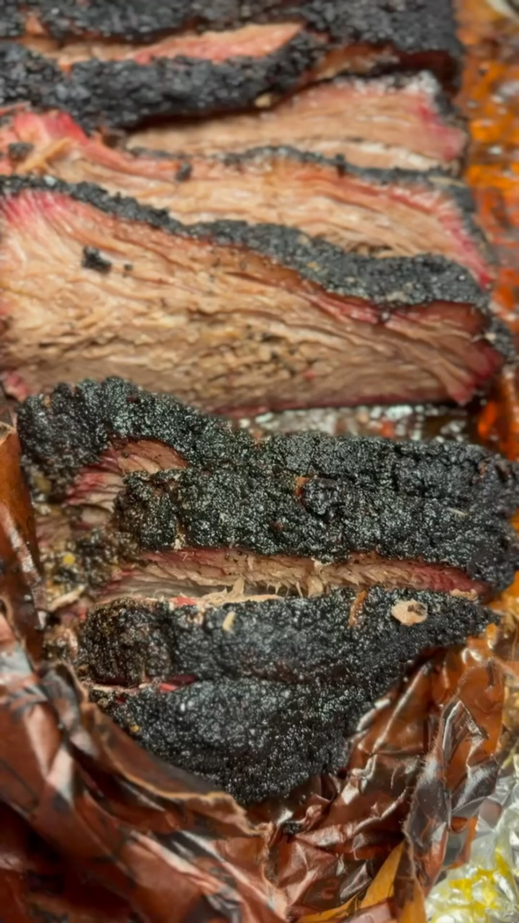 12-lb brisket on a Weber Kettle