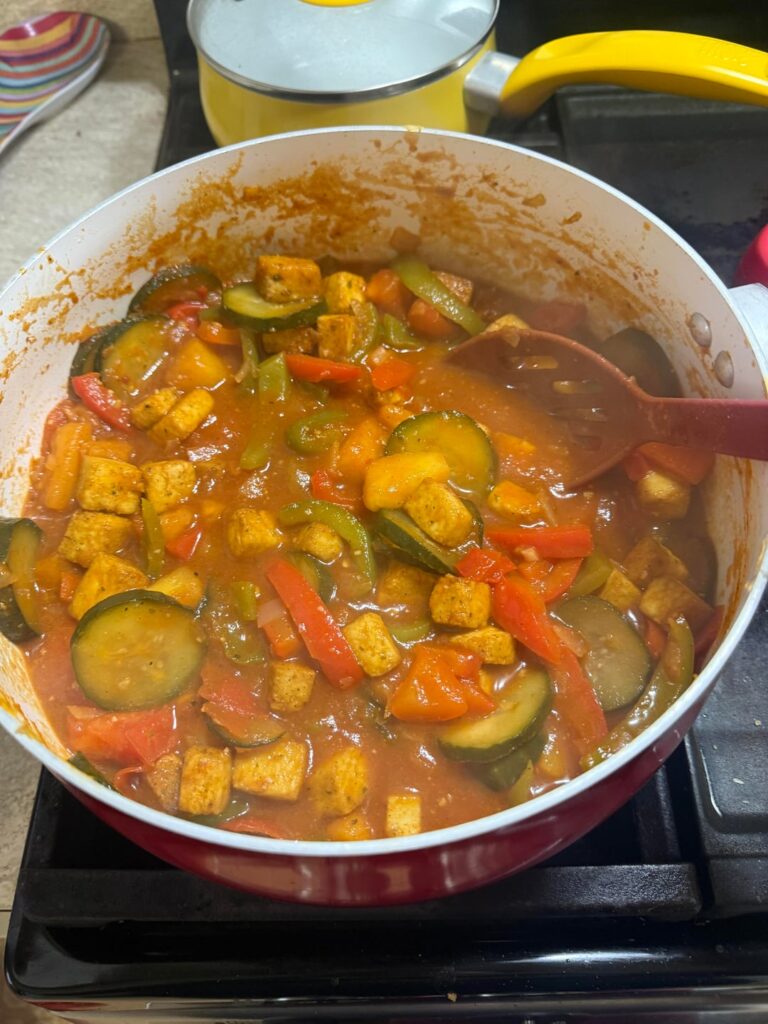 Pad Priew Wan with Air Fried Tofu