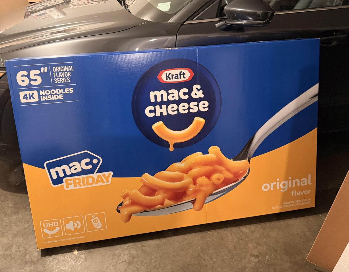 Wife finished the Christmas shopping