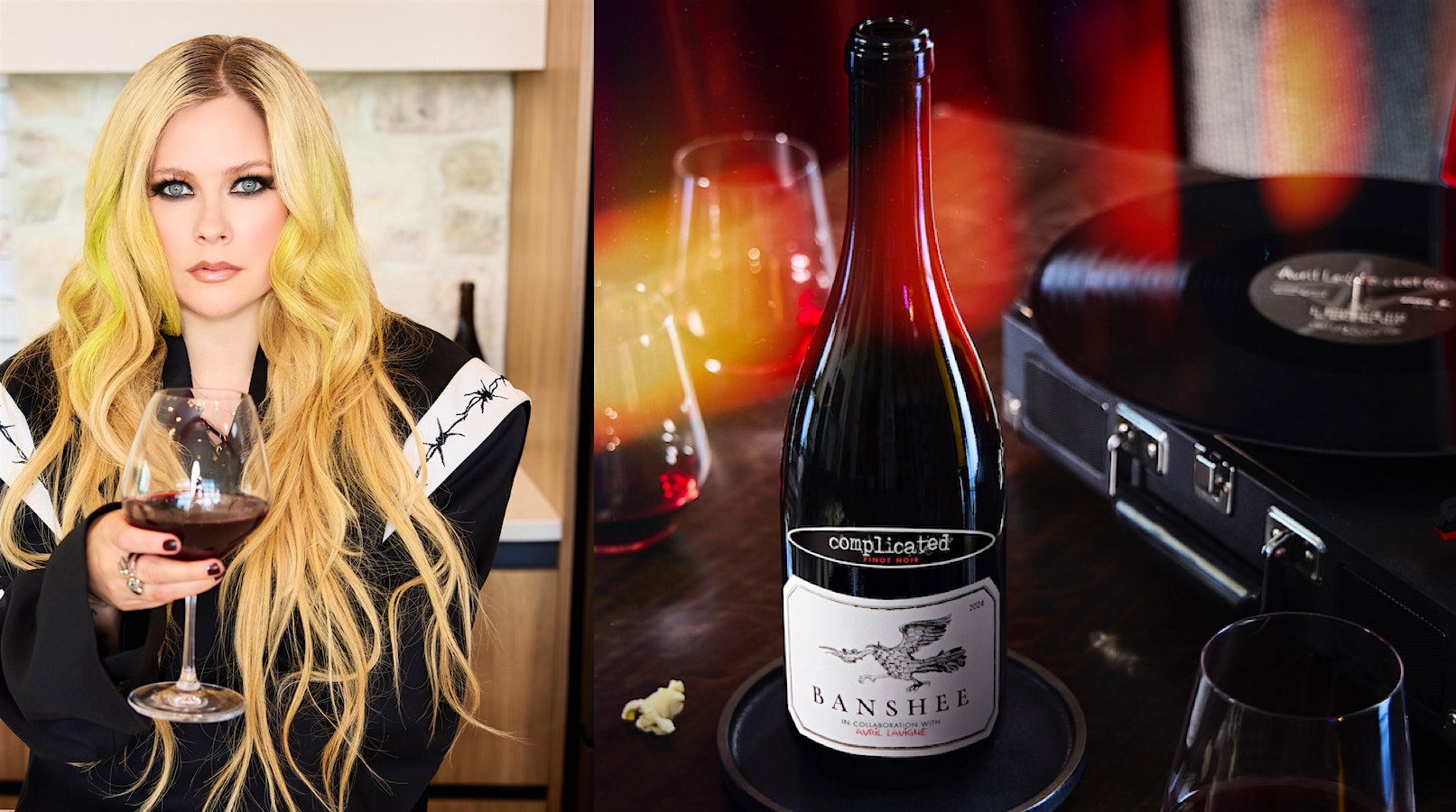  Avril Lavigne's It's Complicated Pinot Noir is made by Sonoma's Banshee Wines.