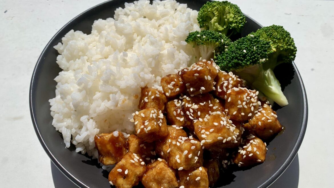 Vegan Crunchy and Sticky Teriyaki Tofu