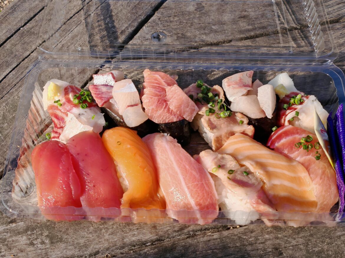 1,800 Yen ($12) at Karato Fish Market, Japan