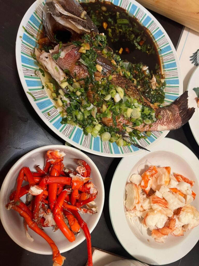 Sheephead and lobster