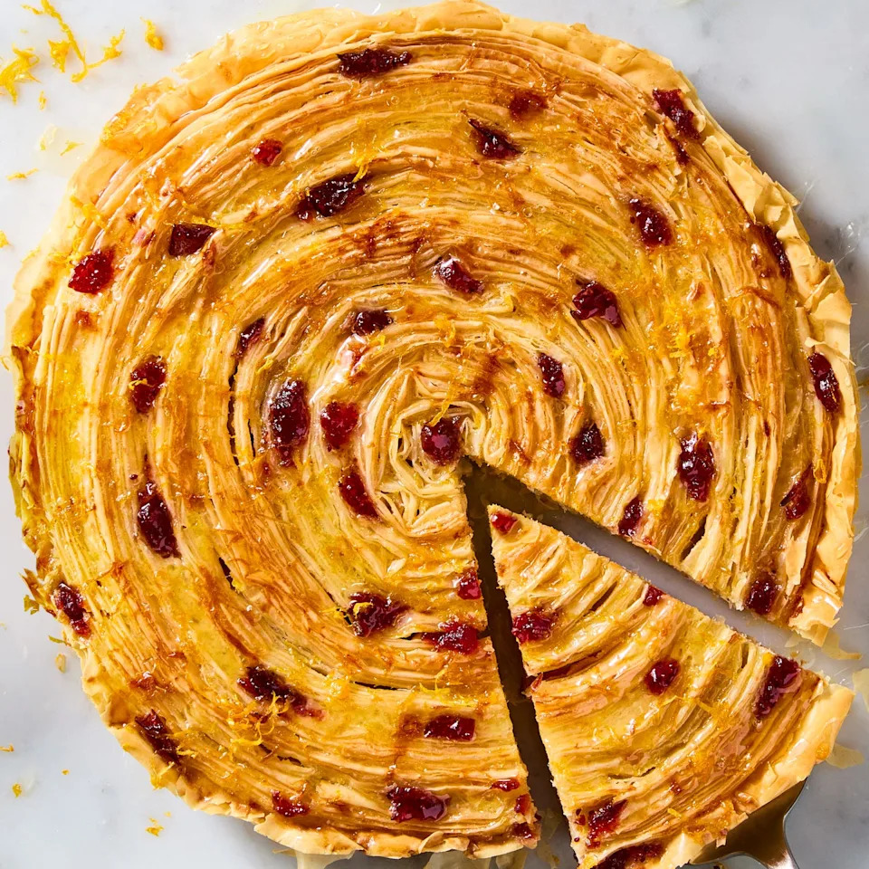 cranberry crinkle tart