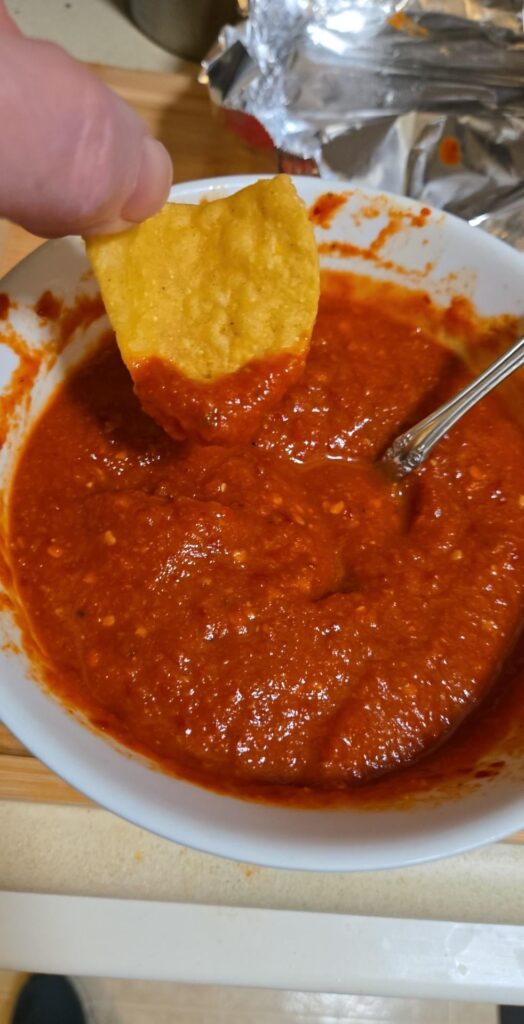 Restaurant style red table salsa