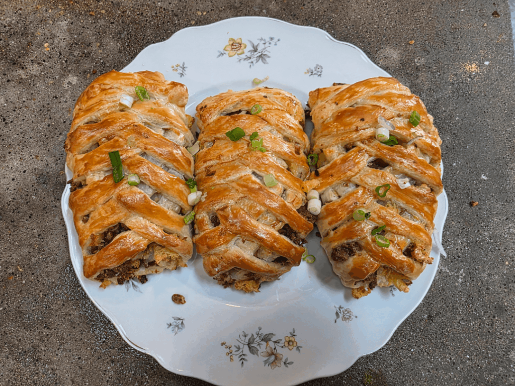 Made some quick sausage egg and cheese pastries