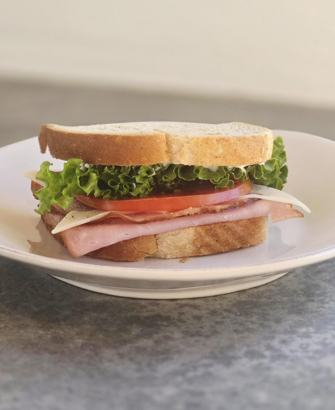 Ham and Swiss on Seedless Rye