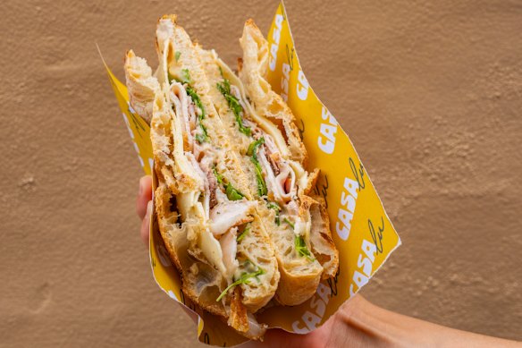 Casa Lu’s porchetta sandwich.