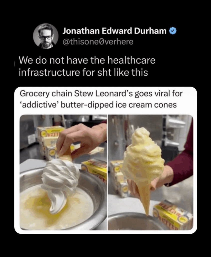 Because regular ice cream is too healthy