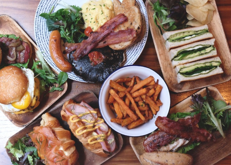 best-breakfast-places-singapore-big-breakfast-cucumber-sandwiches-sweet-potato-fries-burger