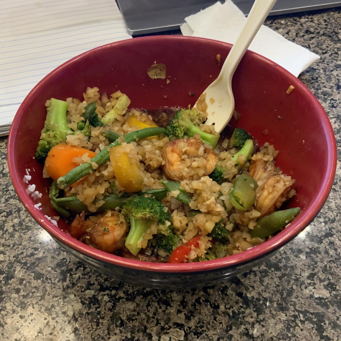 ~250cal teriyaki shrimp