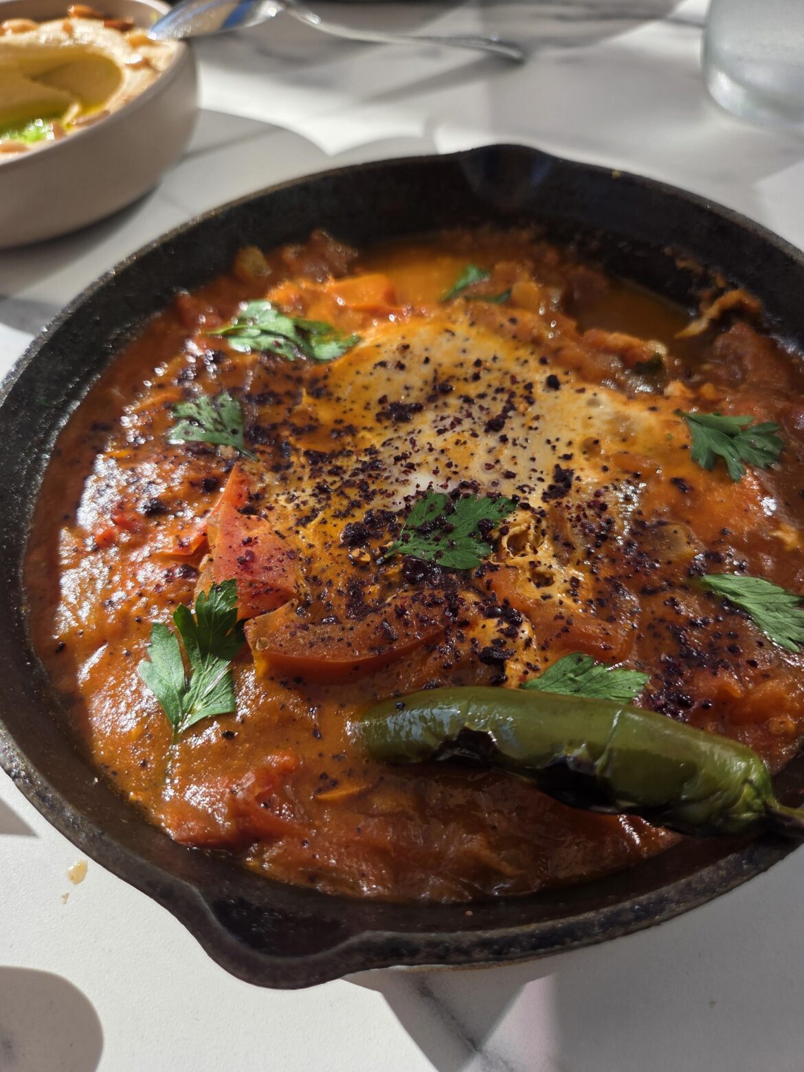 Some of the best shakshuka I've had locally - brunch at Ammatoli in Long Beach