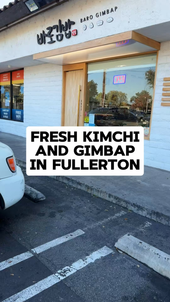 김밥 platter at Baro Gimbap in Fullerton 👌🏼