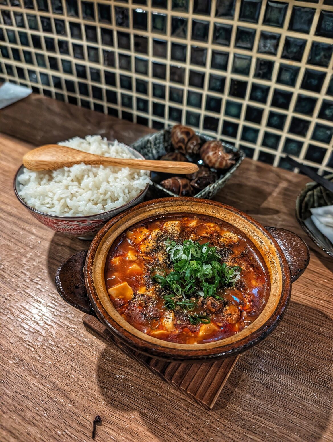 [I ate] mapo tofu at an izakaya in Taipei