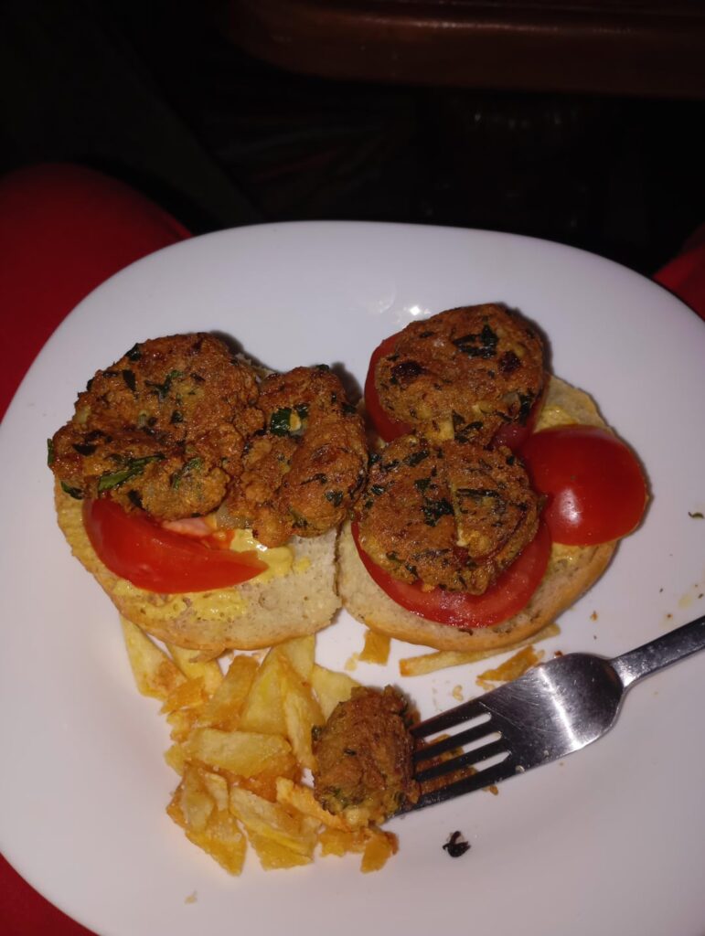 Vegan "meat balls" from tofu