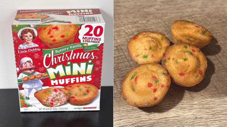 Little Debbie Christmas Buttery Vanilla Mini Muffins