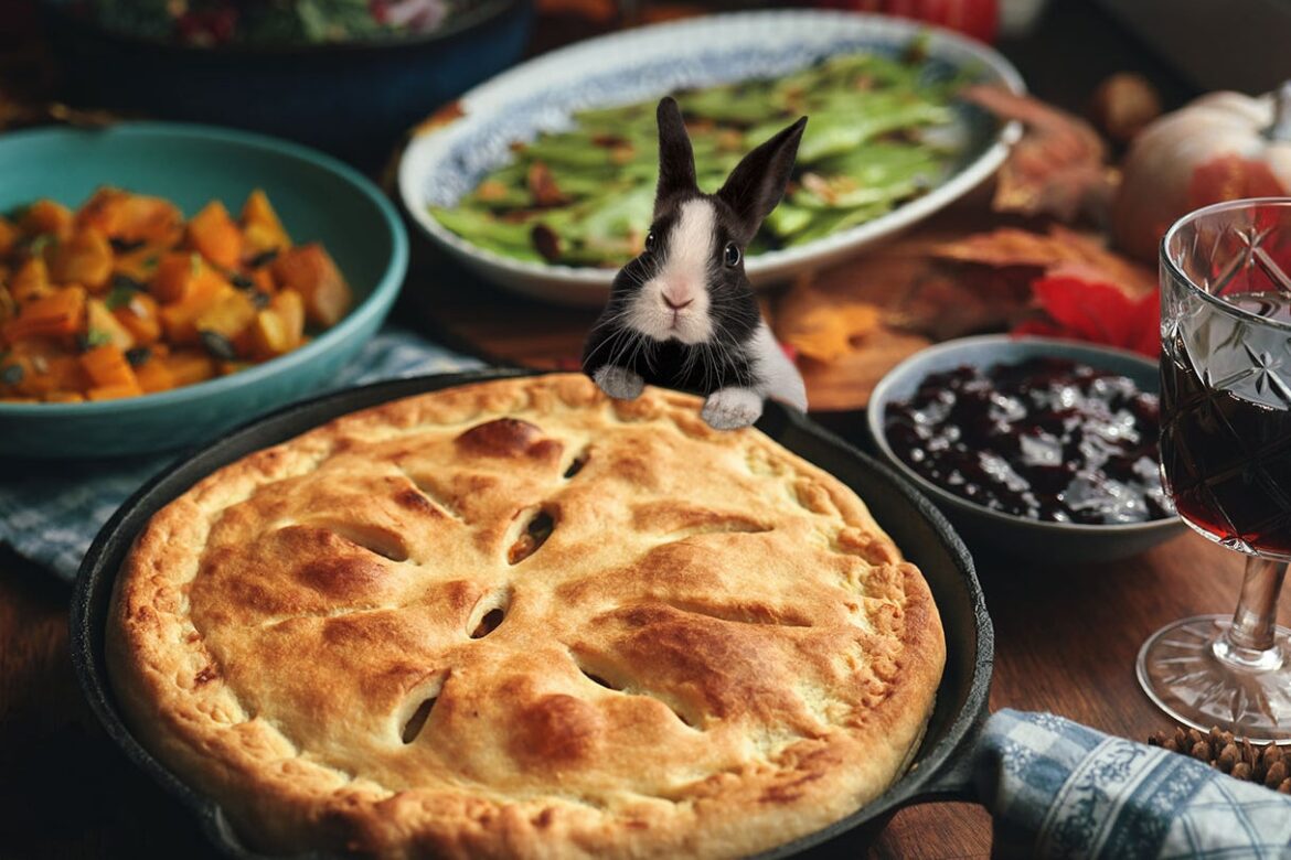 Rabbit potpie should be on your menu.