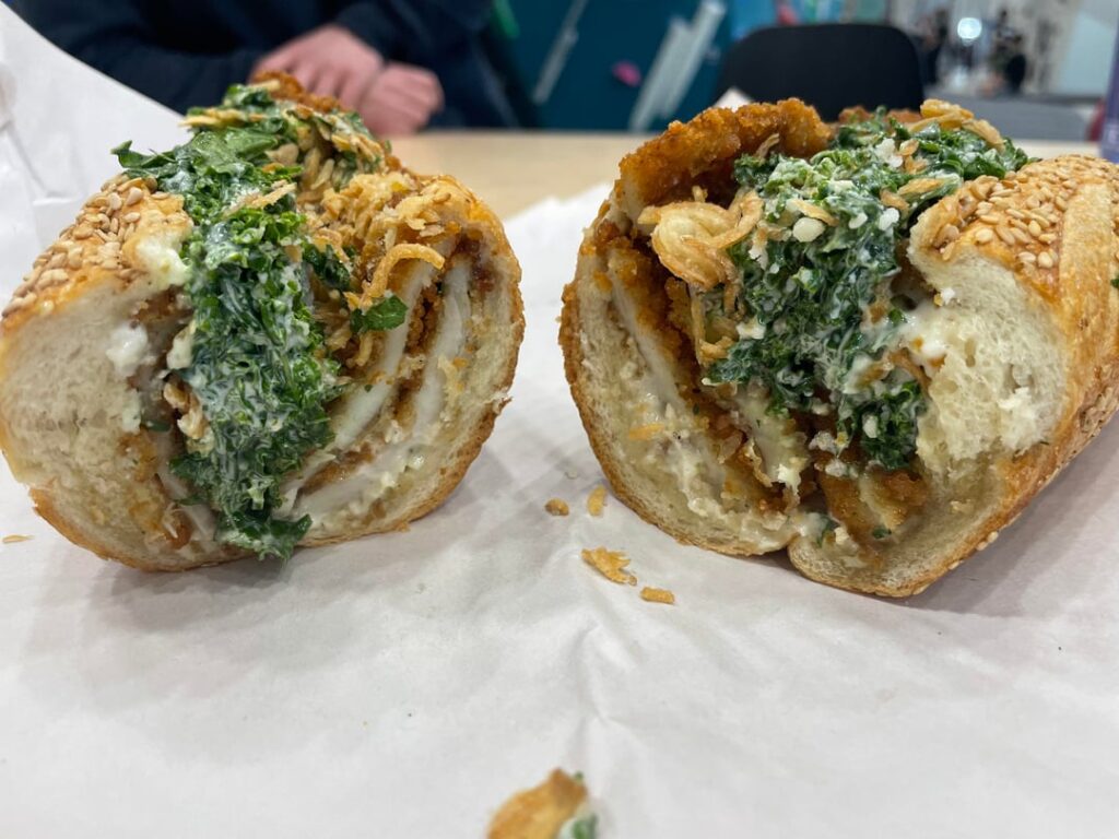 Chicken Kale Caesar Sandwich