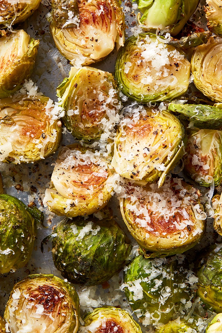 cacio e pepe brussels sprouts