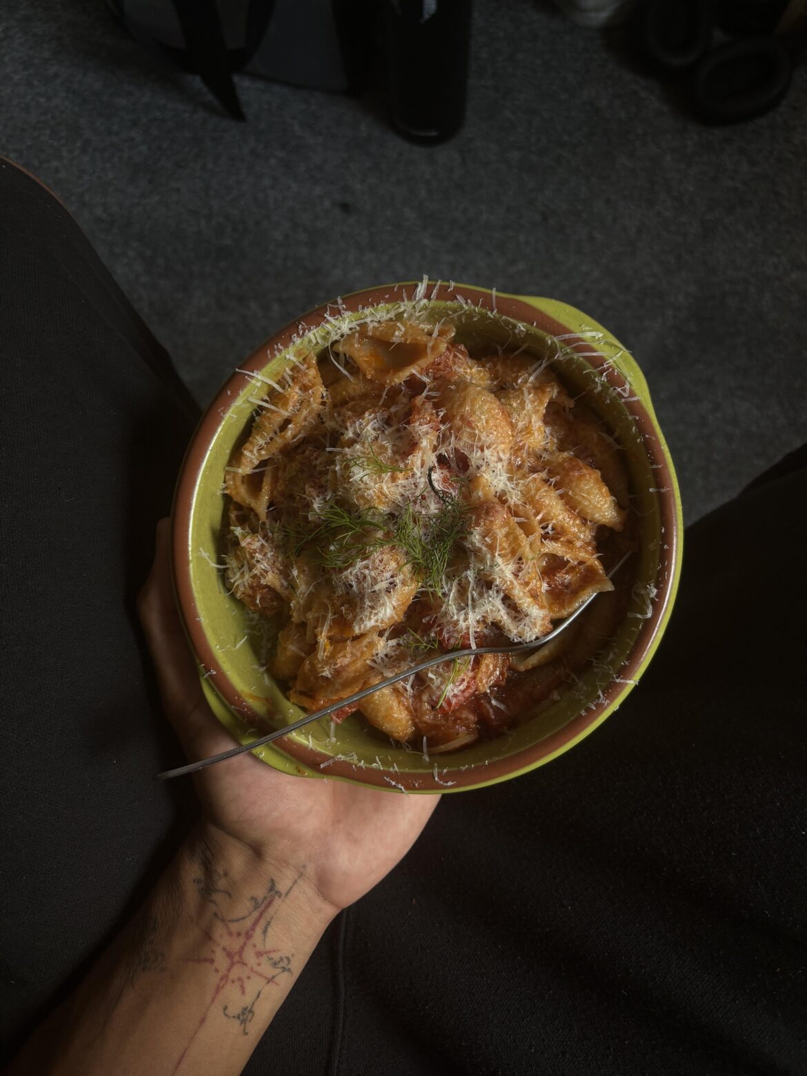 Very Basic Sun Dried Tomato Conchiglie