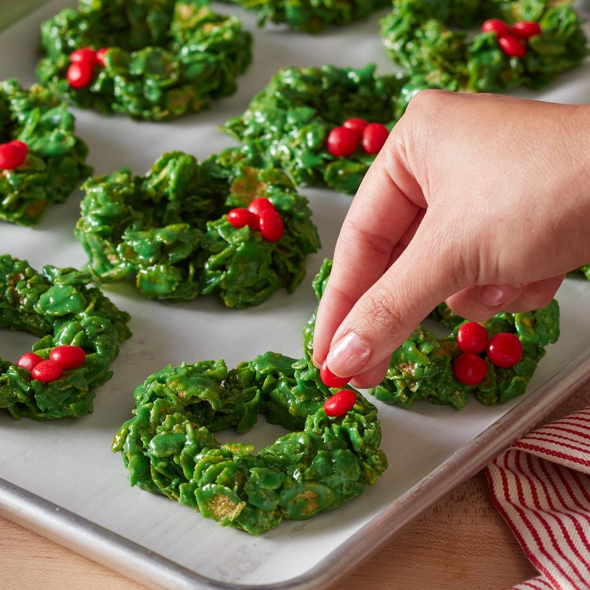 cornflake wreath christmas cookies