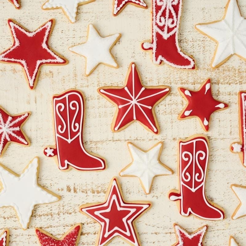 cut out sugar christmas cookies