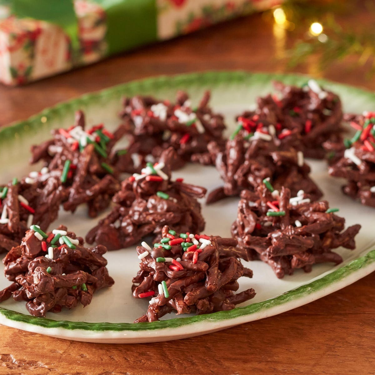 holiday haystack christmas cookies