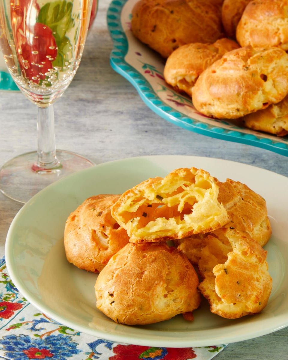 christmas dinner gougeres