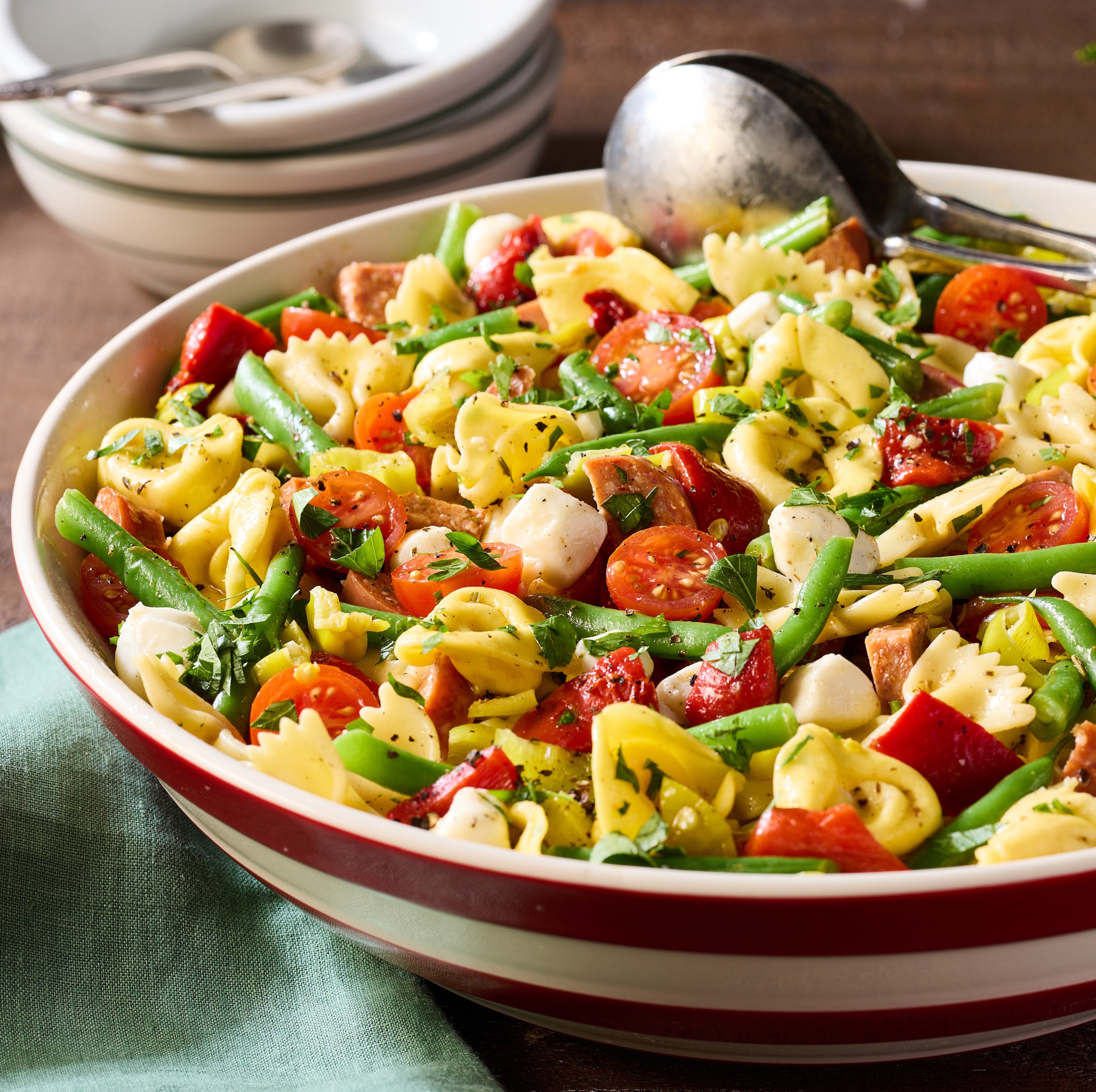 christmas pasta salad for dinner