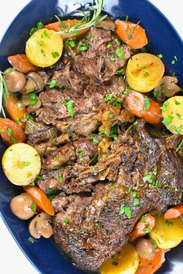 a cooked pot roast