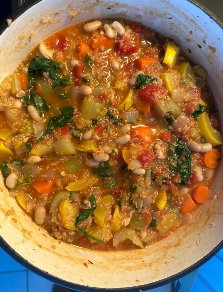 Quinoa Vegetable Soup with Kale