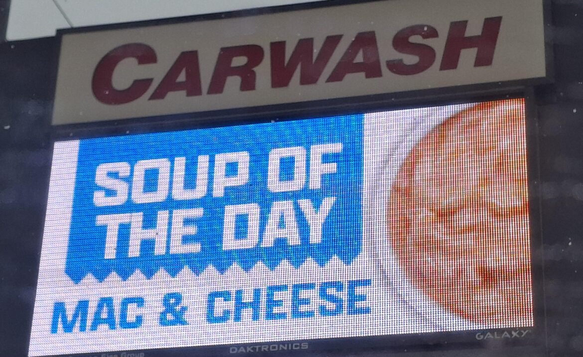 Mac & Cheese is a soup now.