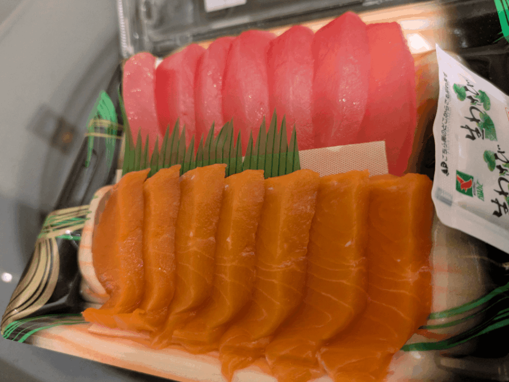 Grocery store sashimi