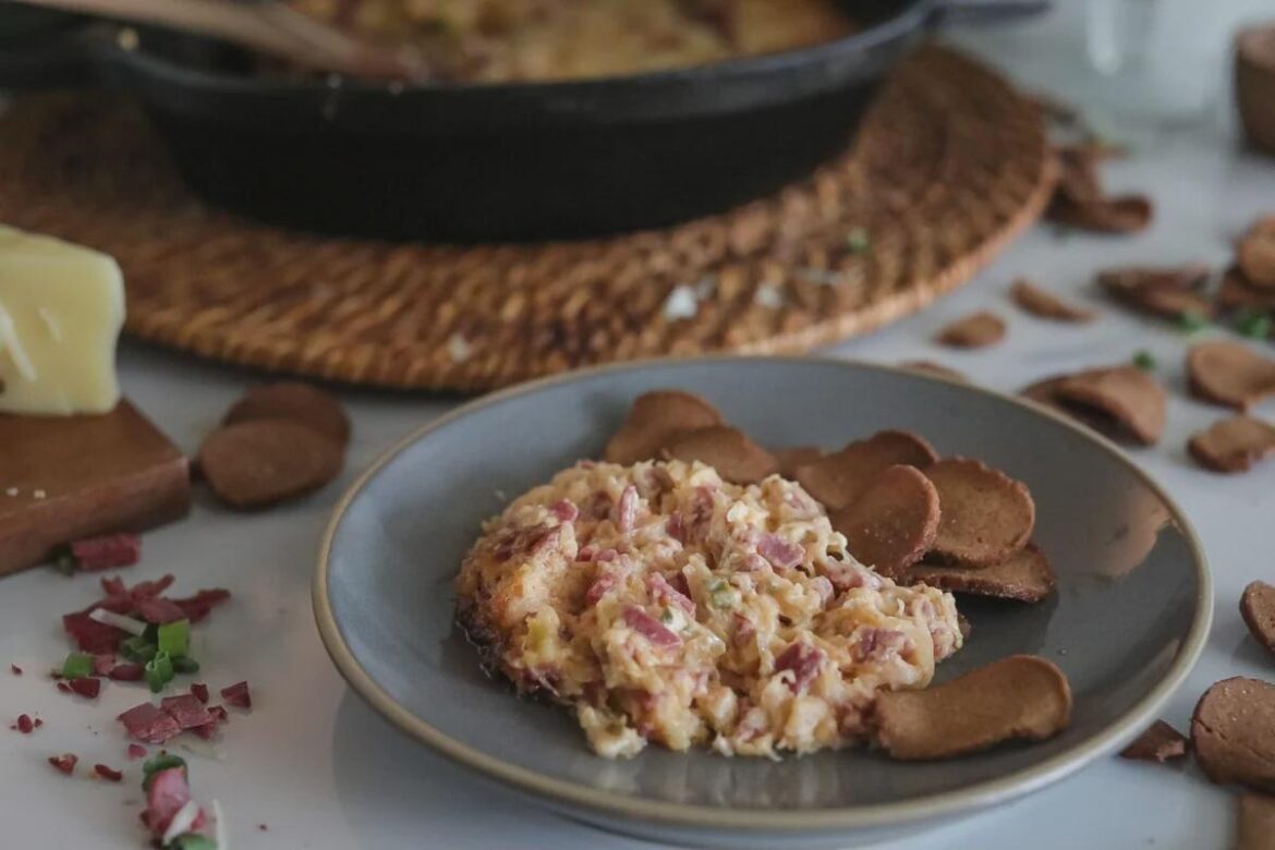 Baked Hot Reuben Dip Recipe with Sauerkraut
