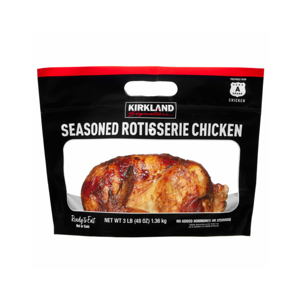 packaged seasoned rotisserie chicken