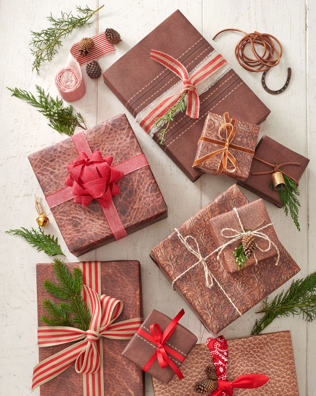 leather wrapping paper