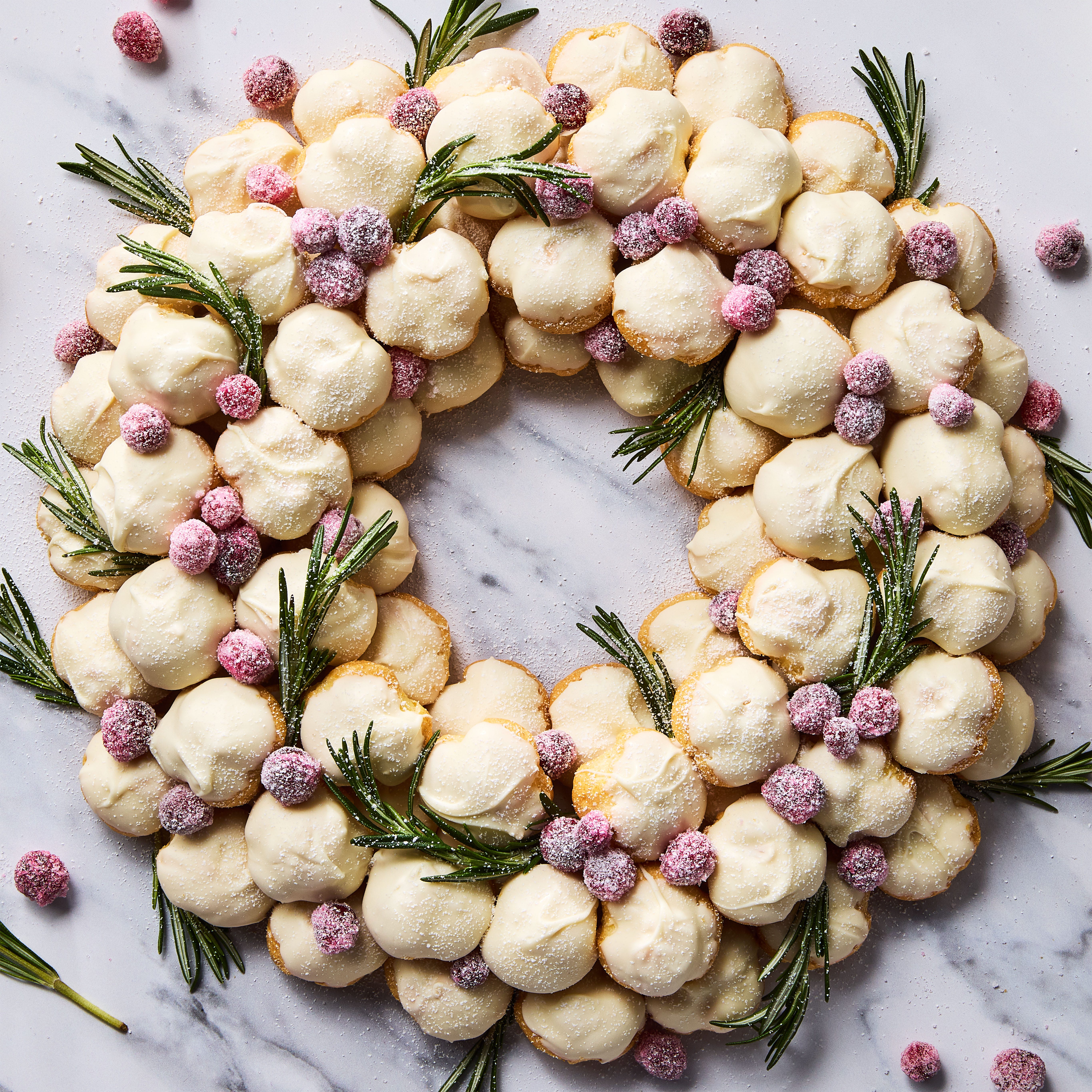 cream puff wreath