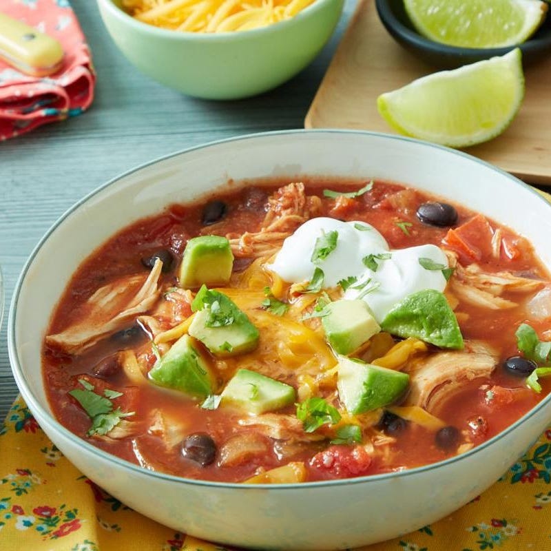 slow cooker chicken tortilla soup