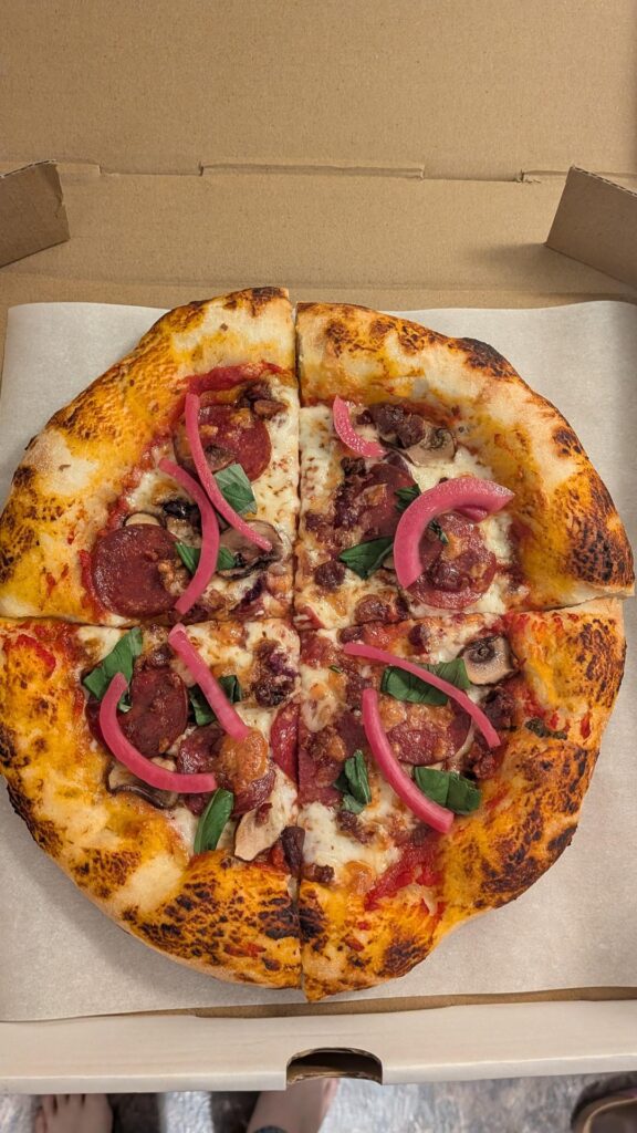 Downstairs Pizza just made a little girl's day