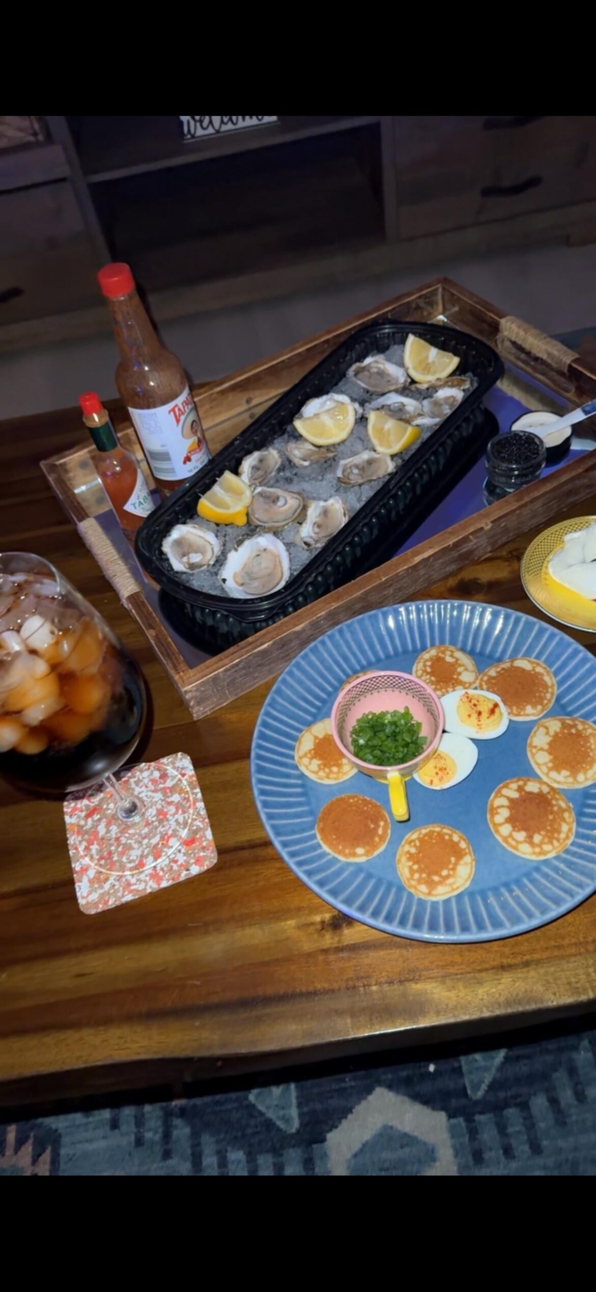 oysters & caviar @ home, thanks to Whole Foods oysters & caviar @ home, thanks to Whole Foods