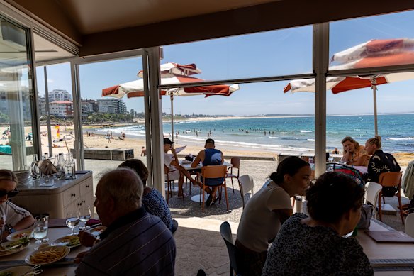 The unbeatable view at Bobby’s, Cronulla.