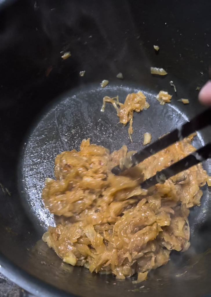 First time caramelizing onions! This is where I chickened out and ended it. Was it too early? Should I have pushed for more? (although I don't know what I am expecting)