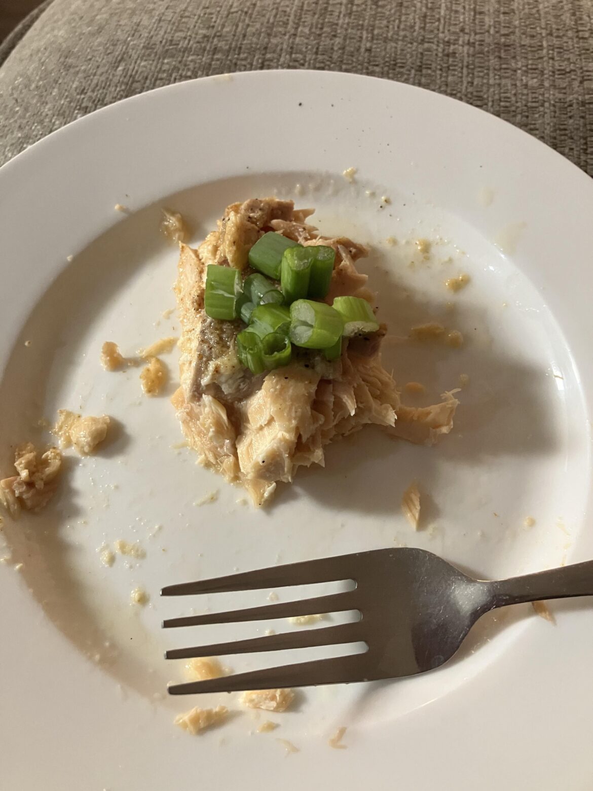 Just at my first canned salmon