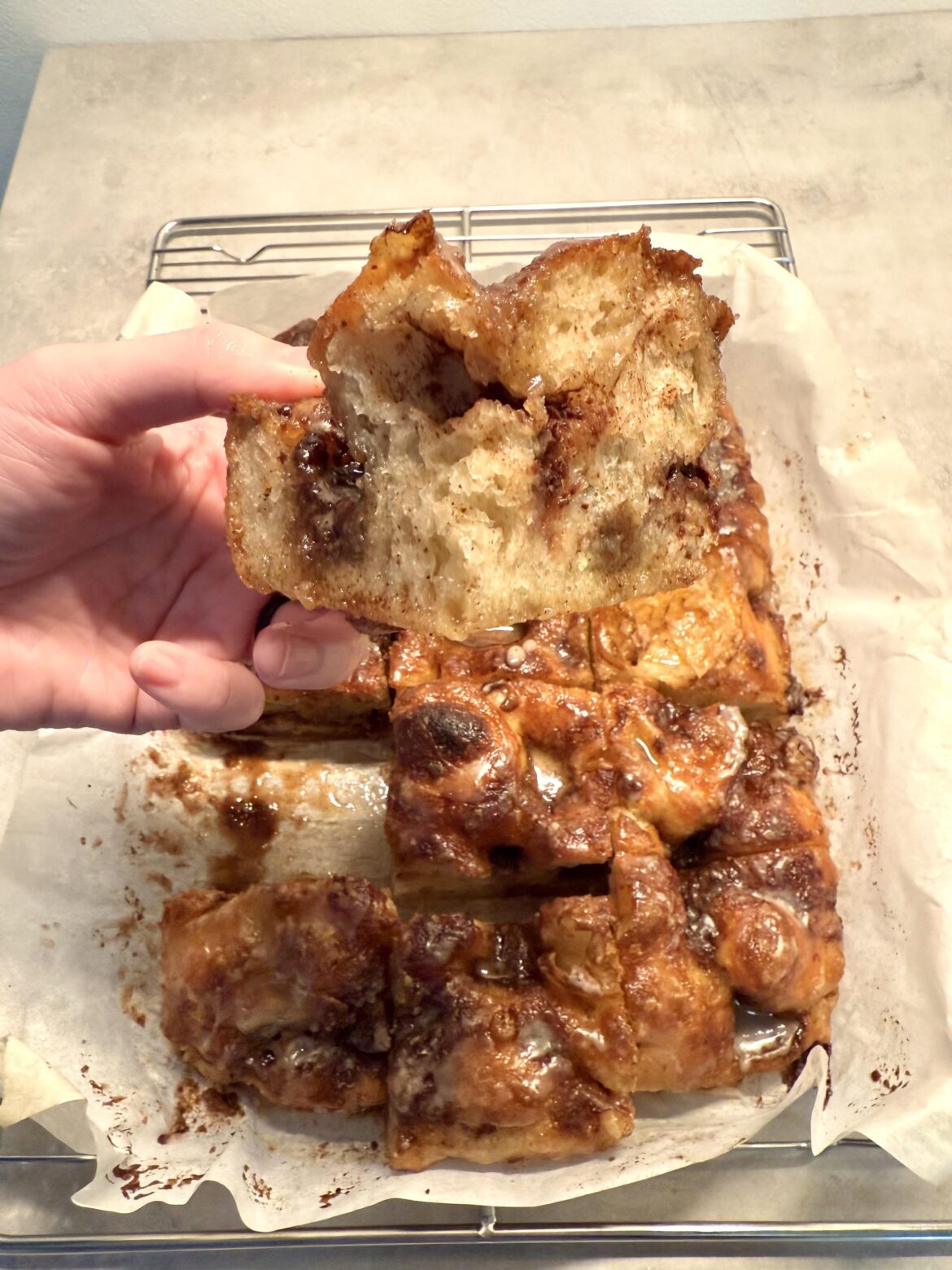 Cinnamon roll focaccia